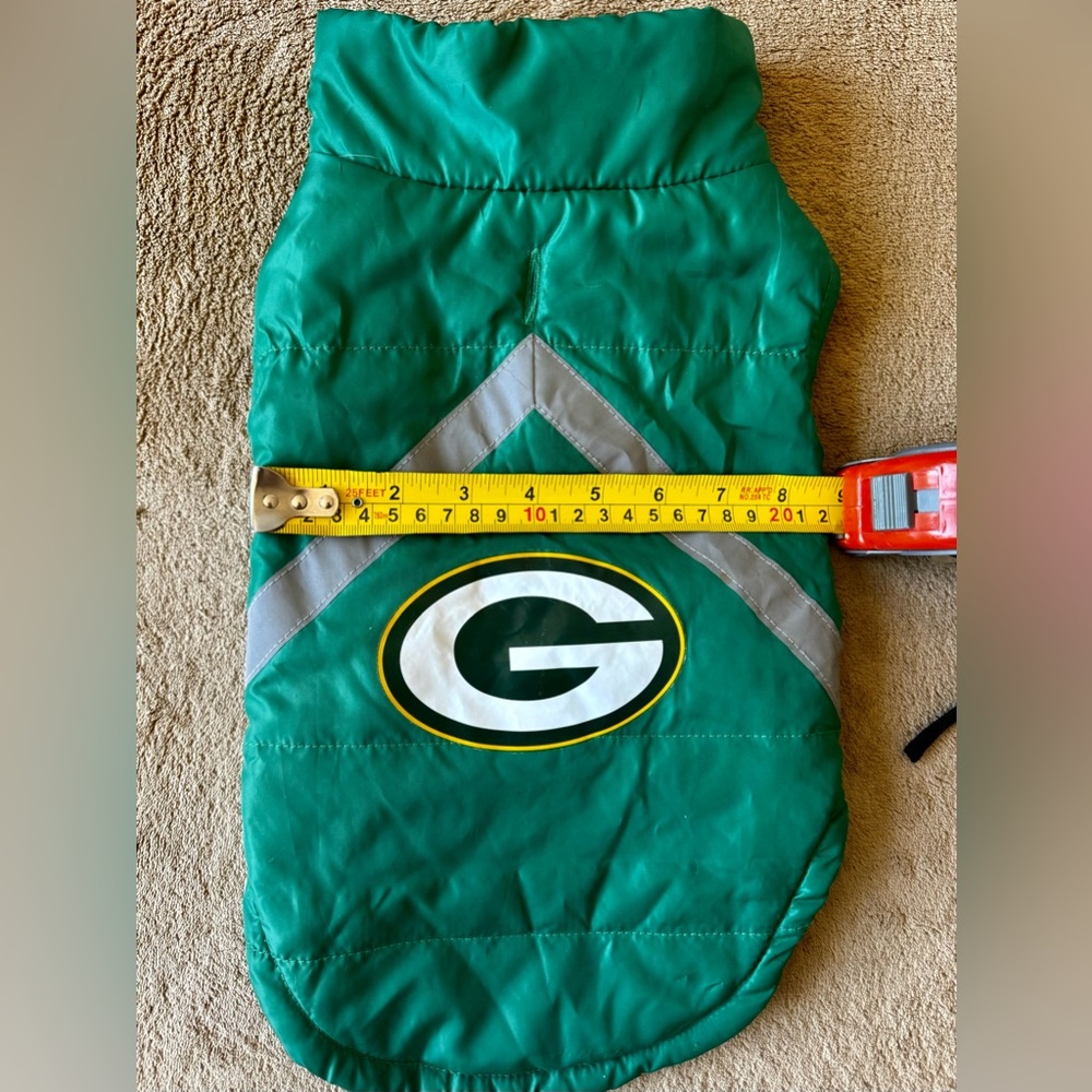 Green Bay Packers Dog Coat - Picture 4 of 4